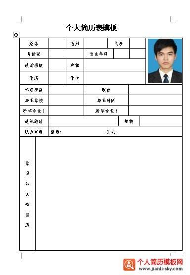 求职个人简历怎么写(普通的个人简历怎么写)