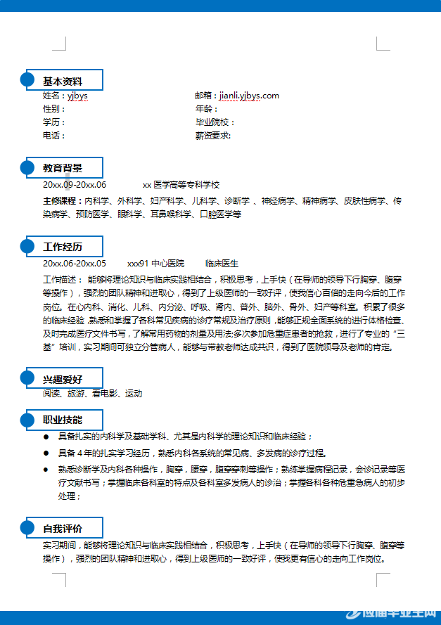 简历模板下载(简历模板下载免费下载)