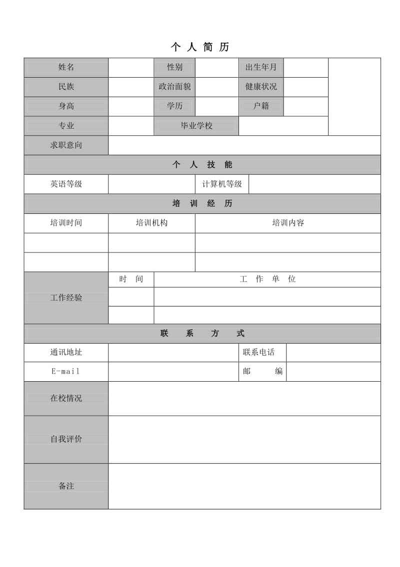 大学生个人简历范文(大学生个人简历范文500字)