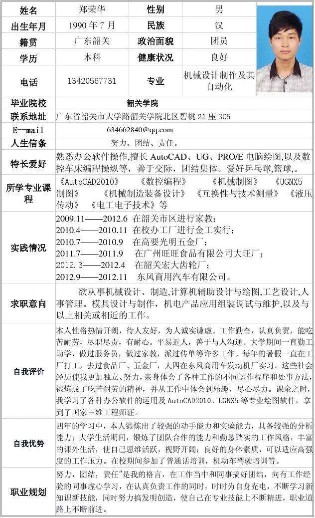 应届大学生求职简历(应届大学生求职简历表格)