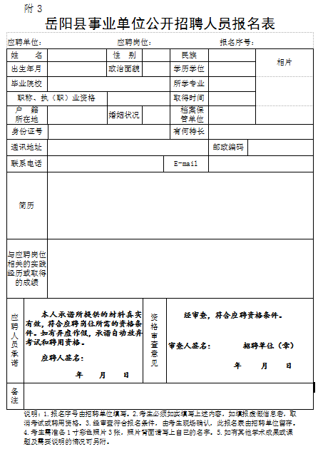 武汉事业单位报名表(武汉人社局2020招聘)