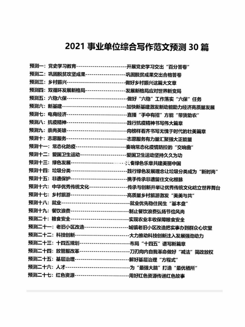 事业单位历年材料作文(事业单位满分作文20篇)