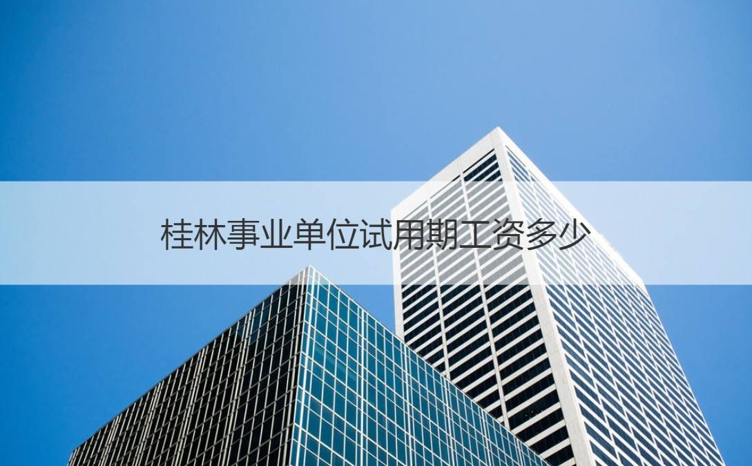 二类事业单位试用期工资(事业编试用期工资大概多少)
