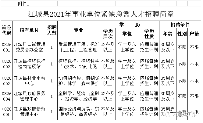 江城事业单位招聘岗位(2022年事业单位招聘岗位表)